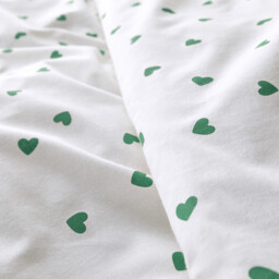 50% Recycled Cotton Duvet Cover Set with Rectangular Pillowcase.Scacco Green - thumbnail 4