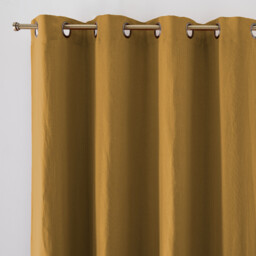 Onega Washed Linen Blackout Curtain with Eyelets