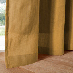 Onega Washed Linen Blackout Curtain with Eyelets - thumbnail 3