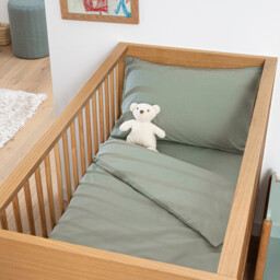 Cotton Percale Baby's Fitted Sheet with 17cm Flap - thumbnail 2
