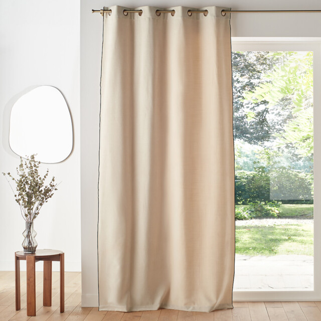 Figuera Chenille Effect Eyelet Curtain - image 1