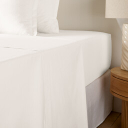 Scenario Plain Cotton Percale 200 Thread Count Flat Sheet - thumbnail 1