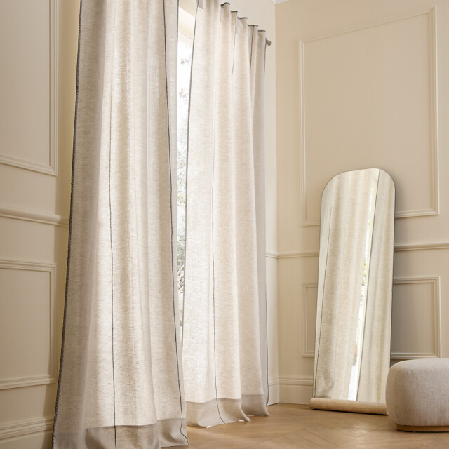 Tojos 100% Washed Linen Hidden Tab Curtain - image 1