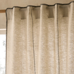 Tojos 100% Washed Linen Hidden Tab Curtain - thumbnail 2