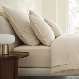 Sabbal Washed Cotton Percale 300 Thread Count Pillowcase