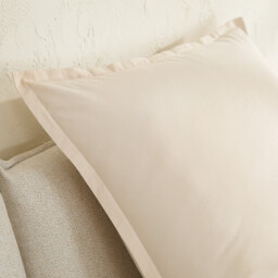 Sabbal Washed Cotton Percale 300 Thread Count Pillowcase - thumbnail 4