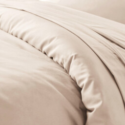 Scénario Plain 100% Cotton Zipped Duvet Cover - thumbnail 4