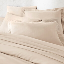 Scénario Plain 100% Cotton Zipped Duvet Cover - thumbnail 2