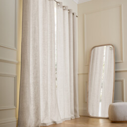 Private Lined Pre-Washed Linen Curtain with Eyelets - thumbnail 1