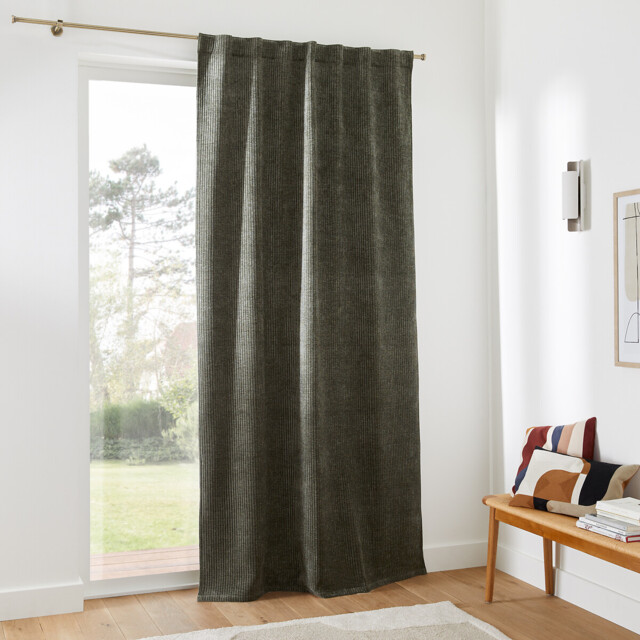 Carly Corduroy Curtain with Concealed Tab Top - image 1