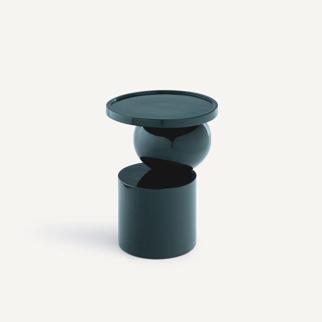 Glossy Acacia Side Table with A Glossy Finish - image 1
