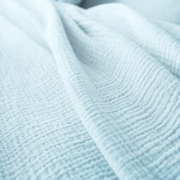 Kumla Plain Cotton Muslin Duvet Cover - thumbnail 3