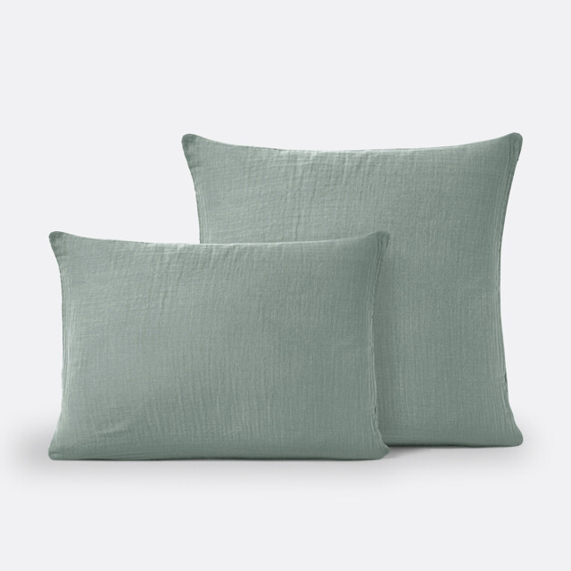 Kumla Plain Cotton Muslin Pillowcase - image 1