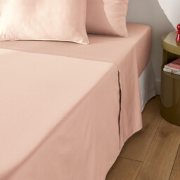 Opale Plain Cotton Satin 350 Thread Count Flat Sheet - thumbnail 3