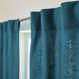 Private Curtain in Lined Washed Linen with Concealed Tabs - thumbnail 4