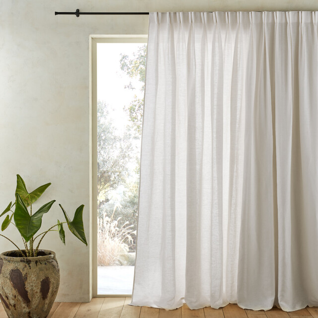 Colin Linen Flemish Pleated Curtain - image 1
