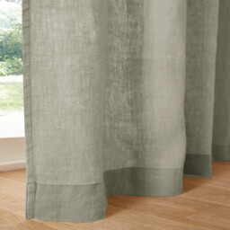Elba Linen Light-Filtering Curtain with Pencil Pleat Or Wave - thumbnail 3
