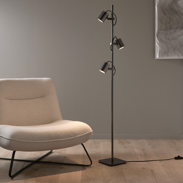 Girevole Graphite Lamp with 3 Adjustable Spotlights - image 1