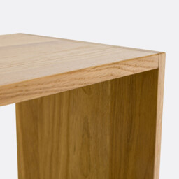 Rymo Asymmetric Bookcase in Finger-Jointed Oak - thumbnail 4