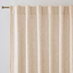 Varoni Woven-Look Polyester Curtain with Concealed Tab Top - thumbnail 1