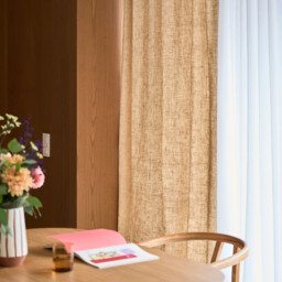 Varoni Woven-Look Polyester Curtain with Concealed Tab Top - thumbnail 3