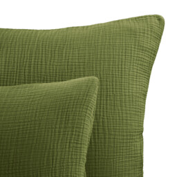 Yafa 100% Organic Cotton Muslin 200 Thread Count Pillowcase - thumbnail 3