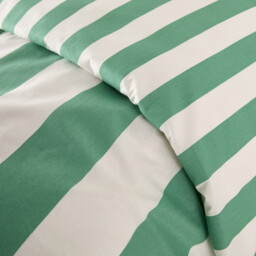 Hendaye Green Cotton Duvet Cover - thumbnail 4