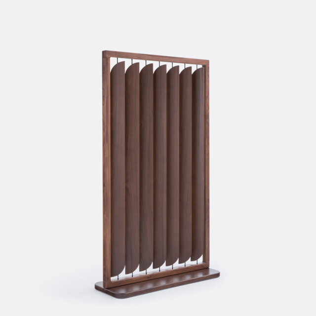Acapulco Room Divider in Solid Walnut and Walnut Veneer - image 1