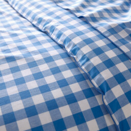 Veldi Blue Cotton Duvet Cover - thumbnail 3