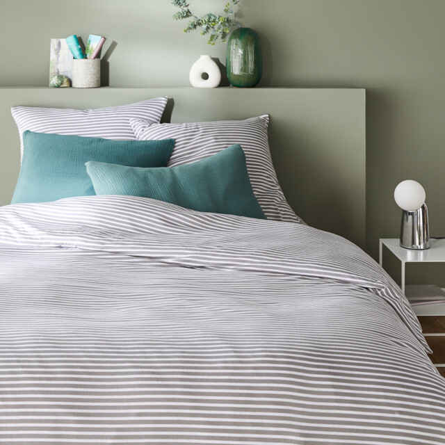 Dolsi Grey Cotton/Modal Jersey Duvet Cover - image 1