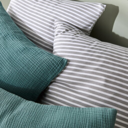 Dolsi Grey Cotton/Modal Jersey Duvet Cover - thumbnail 3