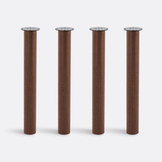 Set of 4 Table Legs, Veneered, Alzar - image 1