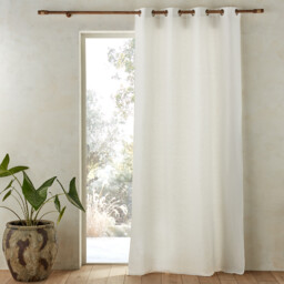 Colin Linen Eyelet Curtain with Cotton Lining