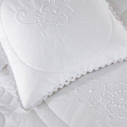 Tennessee Quilted and Embroidered Cushion Cover - thumbnail 2