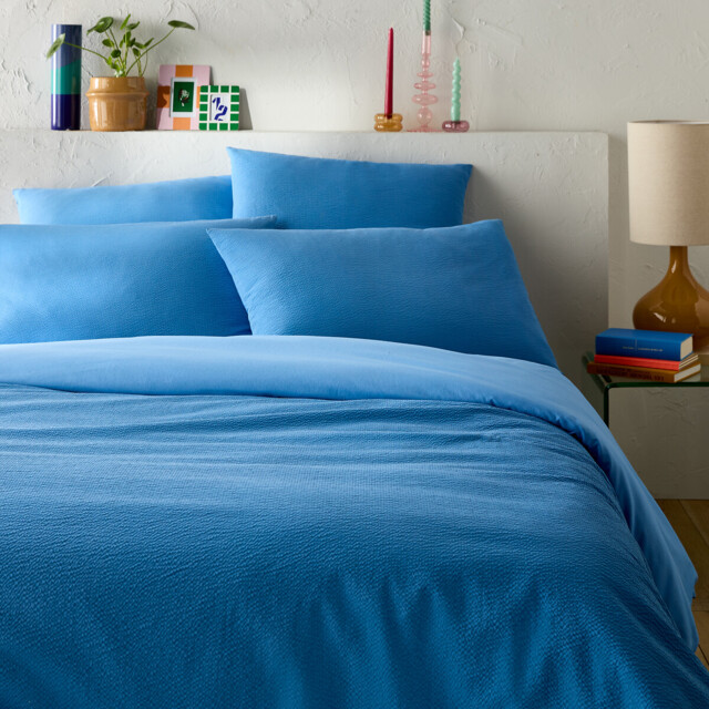 Seersucker Washed Cotton Duvet Cover - image 1