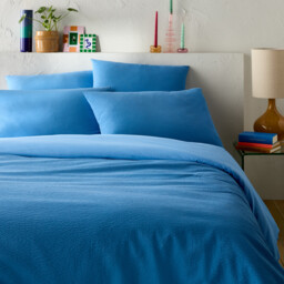 Seersucker Washed Cotton Duvet Cover - thumbnail 1