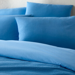 Seersucker Washed Cotton Duvet Cover - thumbnail 2