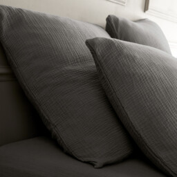 Yafa Organic Cotton Muslin Duvet Cover - thumbnail 4