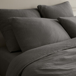 Yafa Organic Cotton Muslin Duvet Cover - thumbnail 3