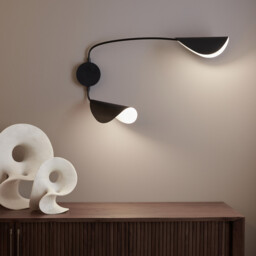 Funambule Contemporary Metal 2-Arm Wall Light - thumbnail 1