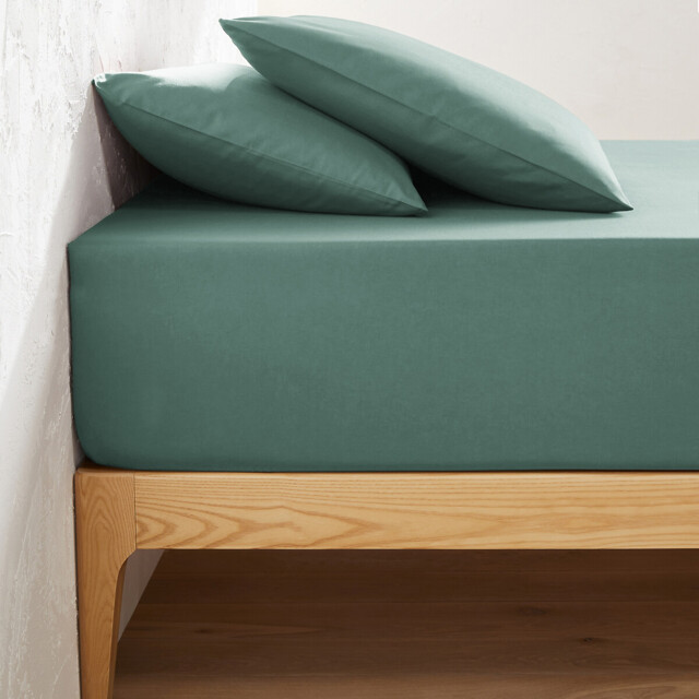 Scenario Plain Cotton Fitted Sheet For Deep Mattresses (32cm) - image 1