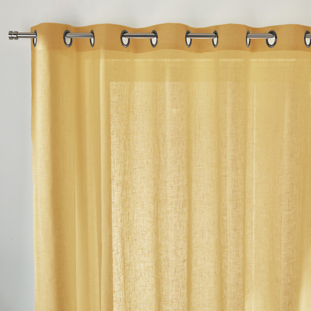 Onega Linen Wide Width Voile Panel with Eyelets - image 1