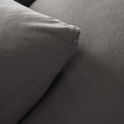 Annaba Two-Sided Washed Linen & Cotton Pillowcase - thumbnail 4