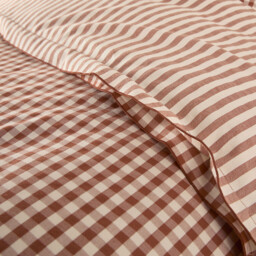 Cottage Caramel Seersucker Cotton Duvet Cover - thumbnail 4