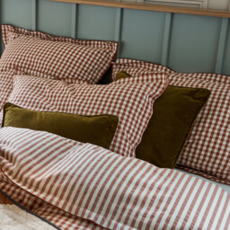Cottage Caramel Seersucker Cotton Duvet Cover - thumbnail 3