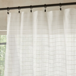 Skoum 100% Organic Cotton Voile Sheer Curtain Panel - thumbnail 2