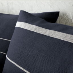 Nedo Fringed Striped 100% Cotton Bedspread - thumbnail 3