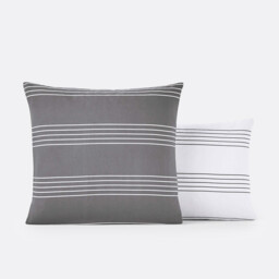 Horizon Striped Cotton Pillowcase - thumbnail 1