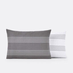 Horizon Striped Cotton Pillowcase - thumbnail 3