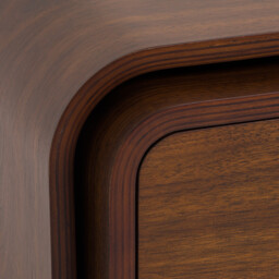 Vence Nest of Bedside Tables in Walnut Veneer - thumbnail 4